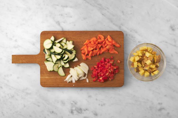 Prepara los vegetales