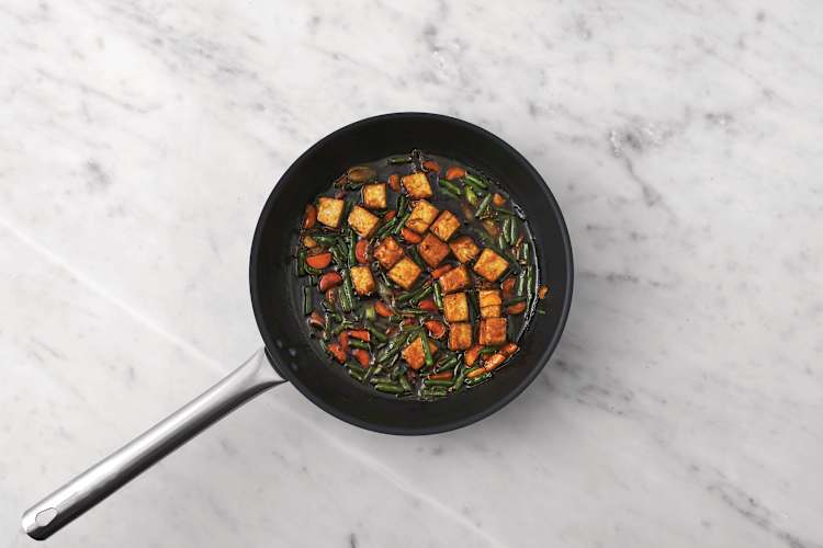 Make the tofu stir-fry
