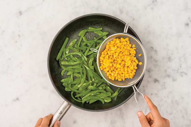 Cook the veggies