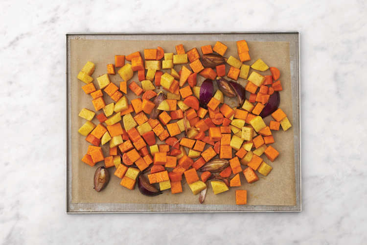 Roast the veggies