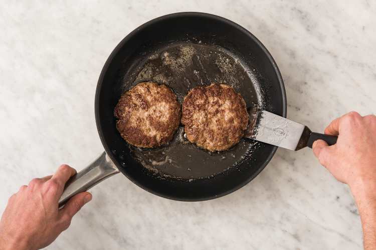 Cook the patties