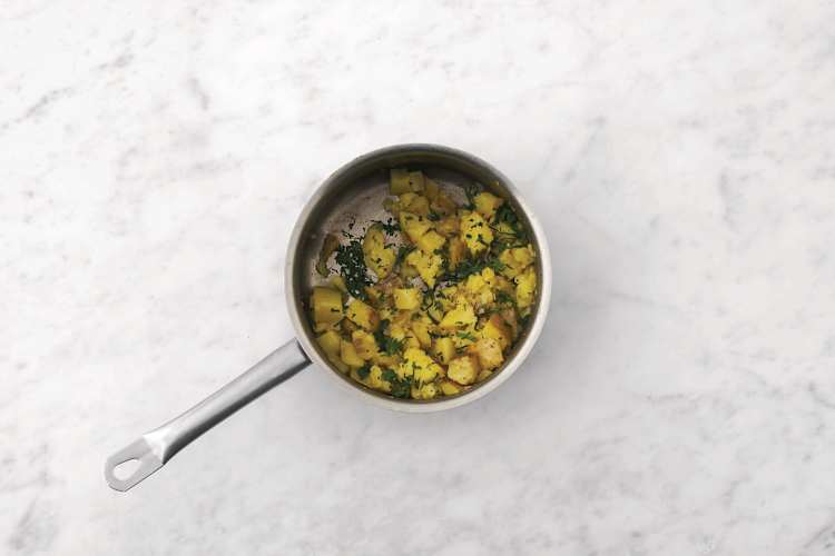 Make the crushed potatoes