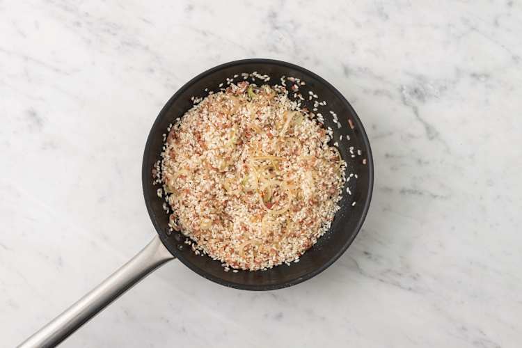 Start the risotto