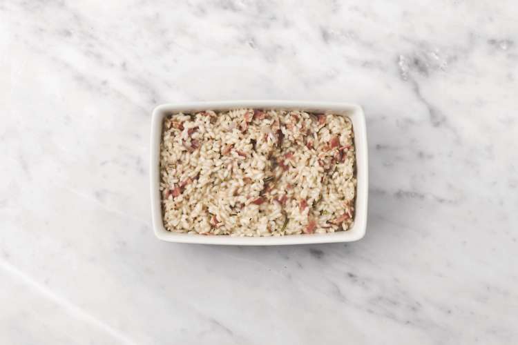 Bake the risotto