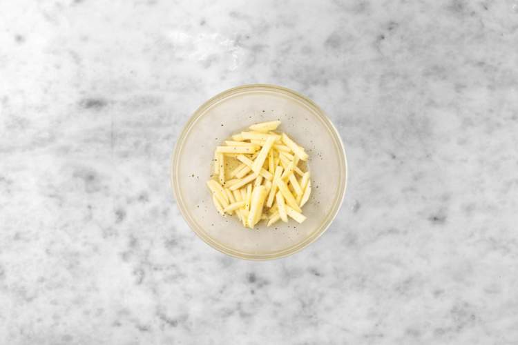 Prep and make coleslaw dressing