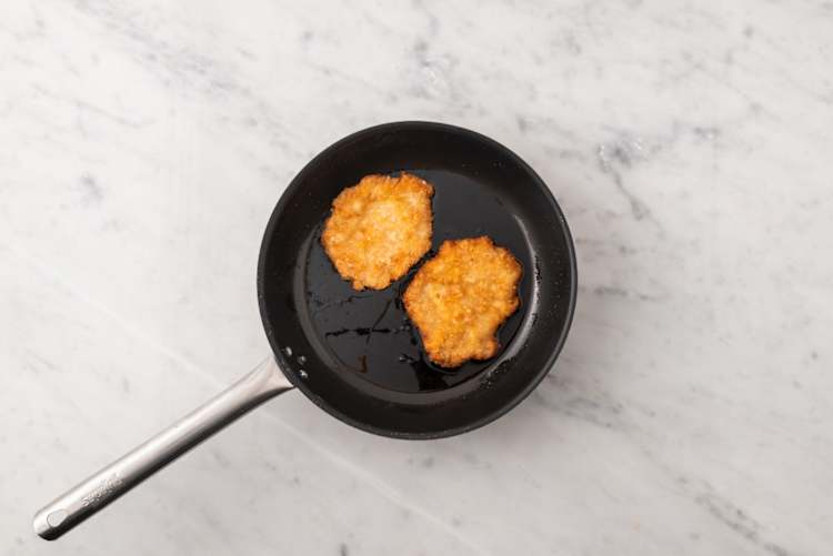 Cook the pork & haloumi