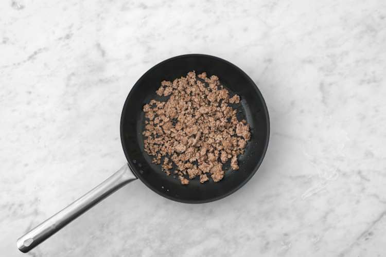 Cook the veggie mince