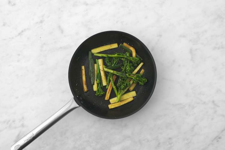 Cook the veggies