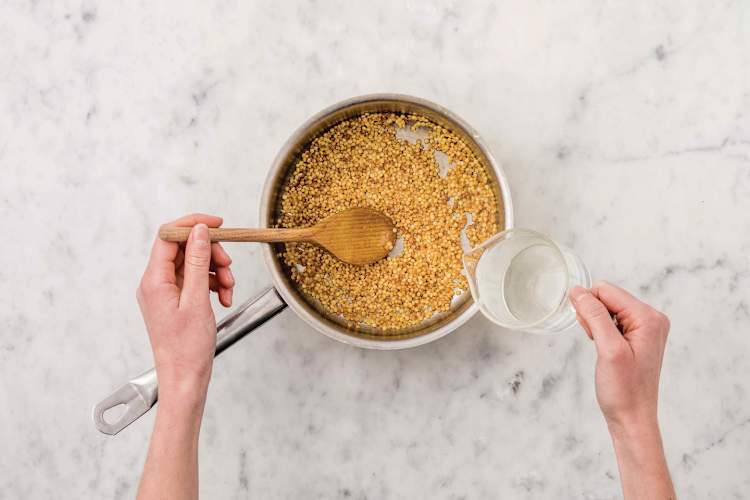 Make the pearl couscous