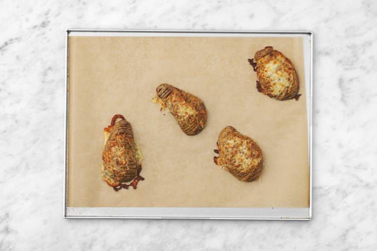 Bake the potatoes