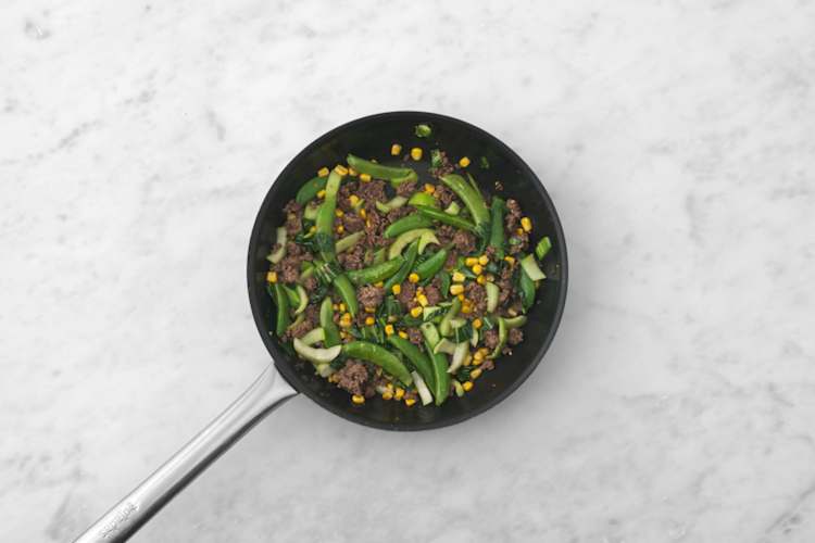 Start the stir fry