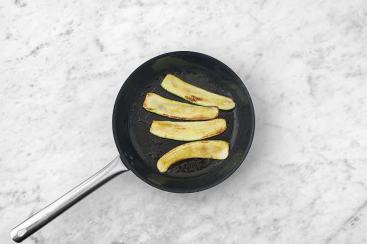 Cook the courgette