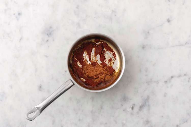 Cook the paprika mixture