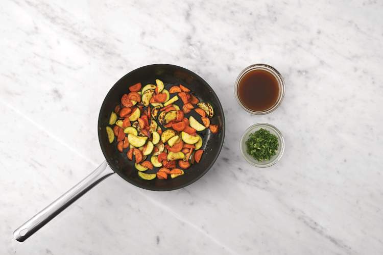 Get prepped & cook the veggies