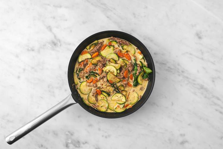 Make the tofu curry