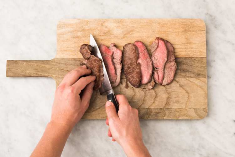 Finish the steak