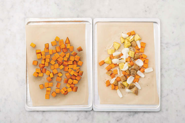 Roast the veggies