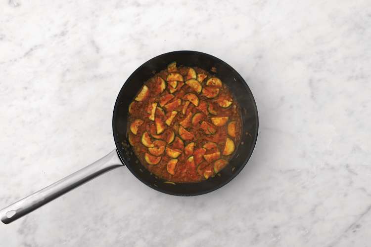 Cook the veggies