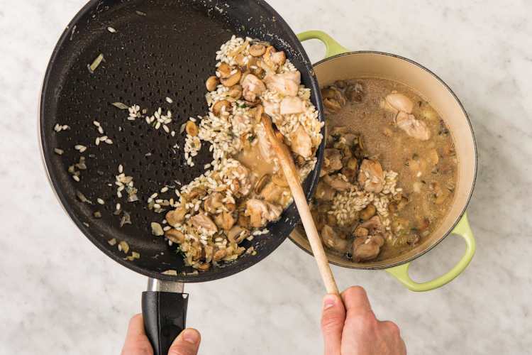 Bake the risotto