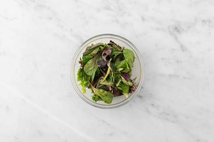 Salat vorbereiten
