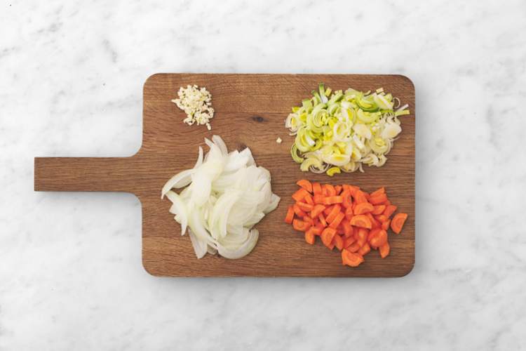 Prepara las verduras