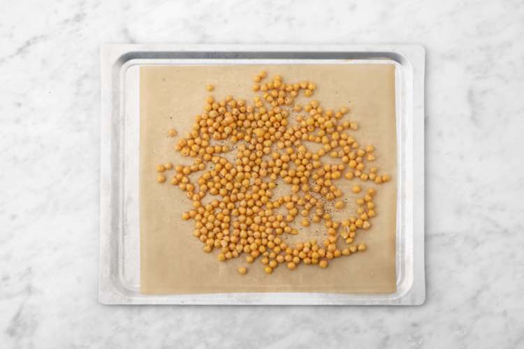 Hornea los garbanzos