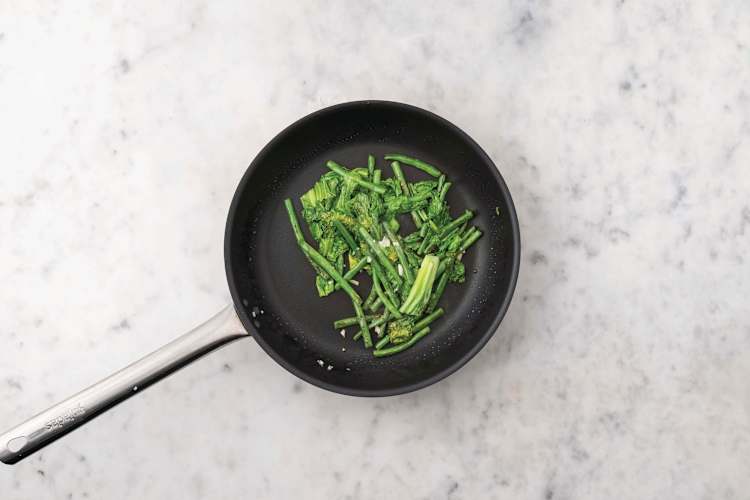 Cook the veggies