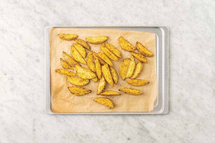 Bake the fries