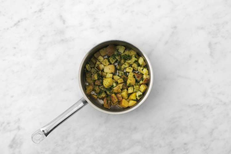Make the crushed potatoes