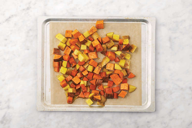 Roast the veggies