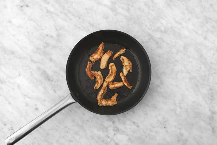 Cook the chicken & bacon