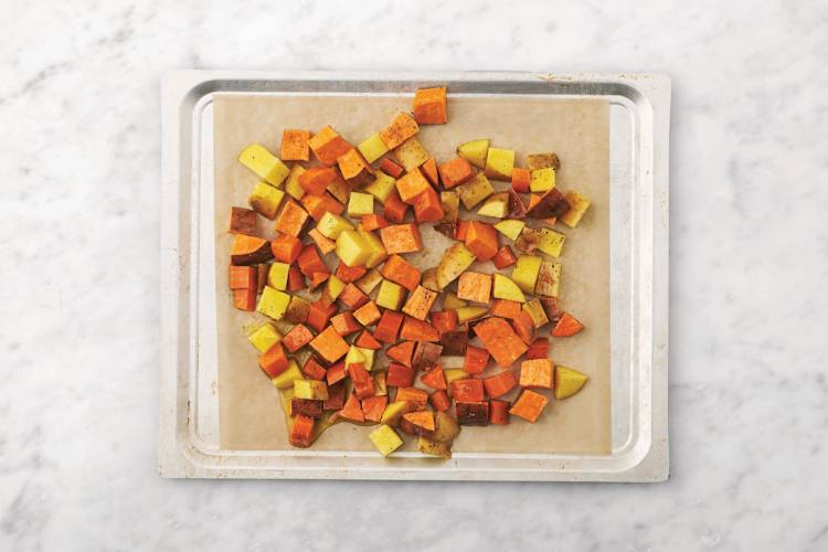 Roast the veggies