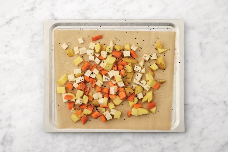 Roast the veggies