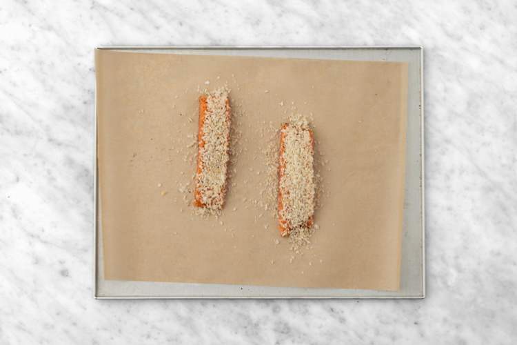 Prep the salmon