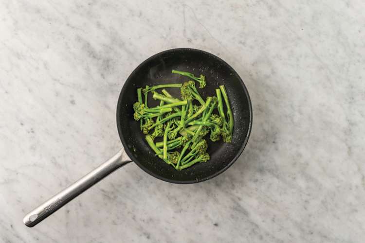 Cook the baby broccoli 