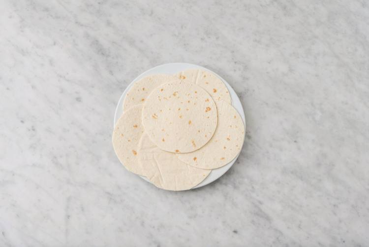 Heat the tortillas 