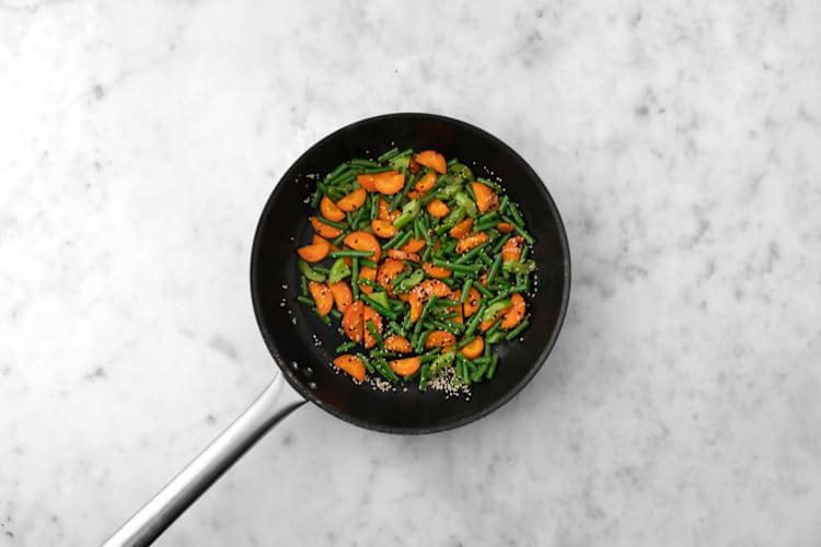 Cook the veggies