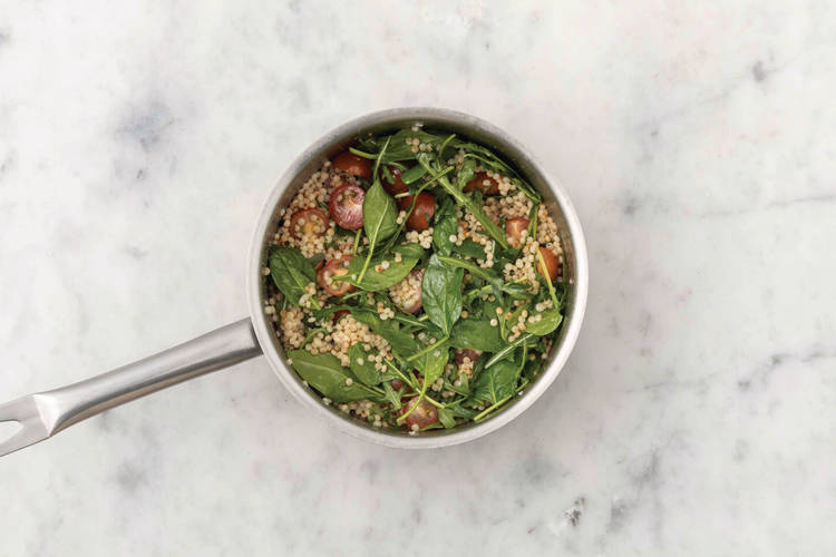 Roast Chicken & Cherry Tomato Pearl Couscous Recipe HelloFresh