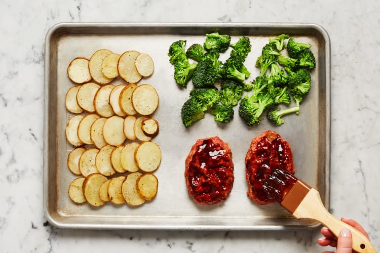 Roast Meatloaves & Broccoli