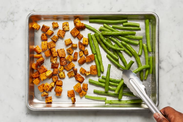 Roast Squash & Green Beans