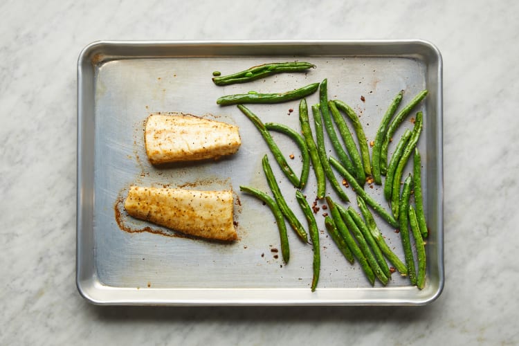 Roast Cobia & Green Beans