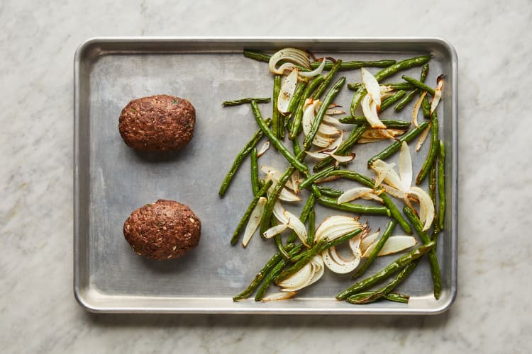 Bake Meatloaves & Roast Veggies