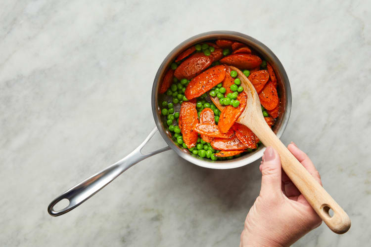 Glaze Peas & Carrots