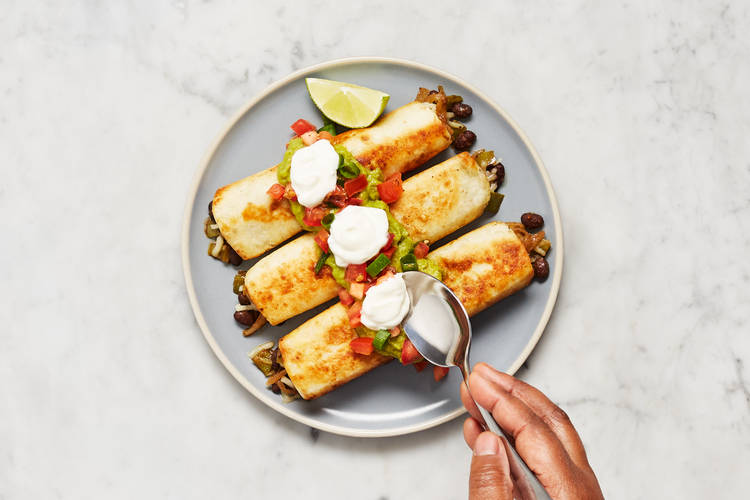 Turkey & Green Pepper Flautas Recipe HelloFresh