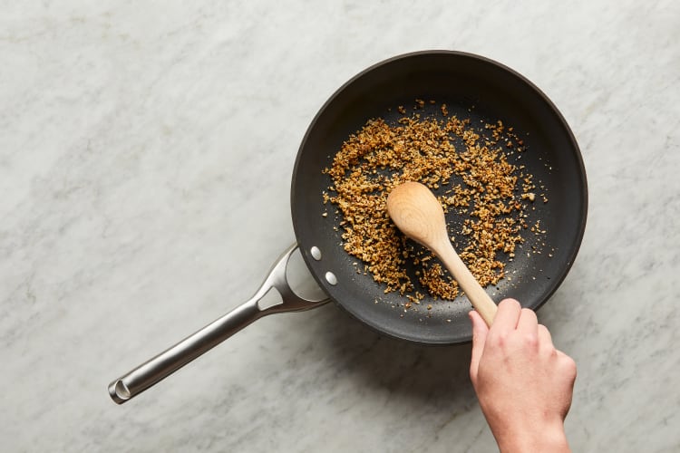 Toast Breadcrumbs & Cook Pasta