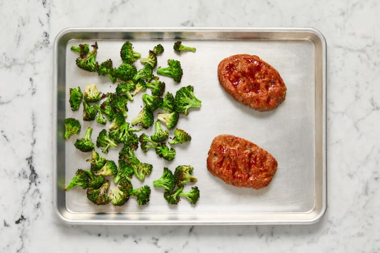 Roast Broccoli & Meatloaves