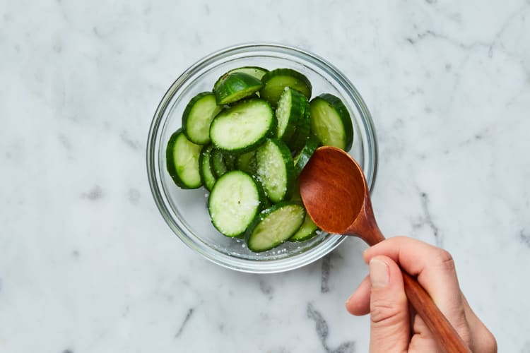 Roast Potatoes & Start Cucumber