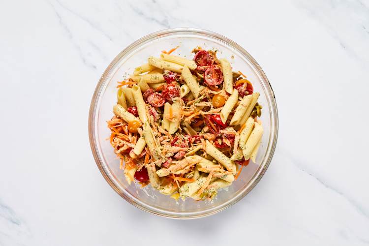 Add Veggies & Pasta