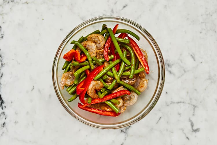Season Shrimp & Veggies