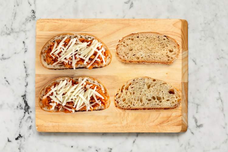 Assemble Grilled Cheese
